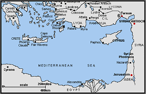 Mediterranean map