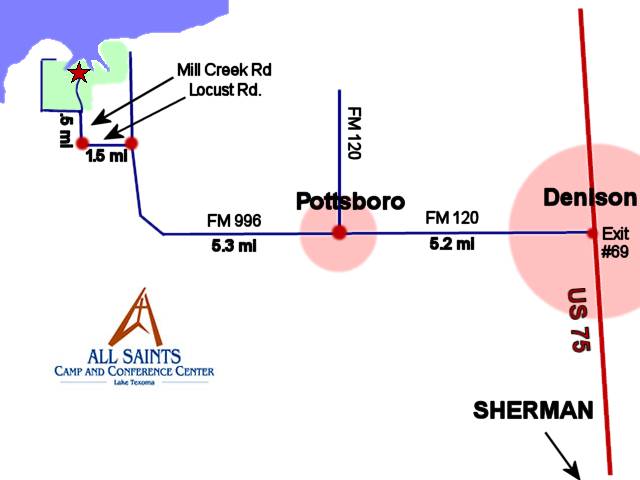 Map to All Saints