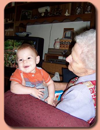 James meets Great Grandmother