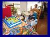 James presides at his birthday cake 