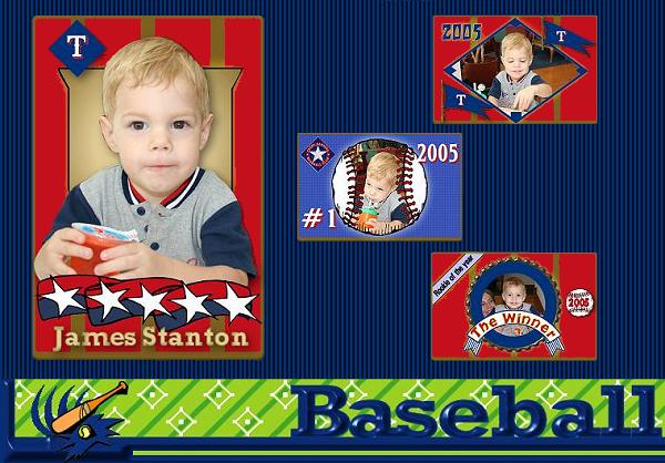 James as a Baseball Rookie