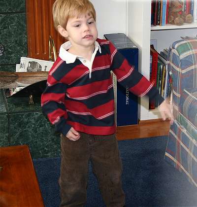 James surveys Christmas gifts