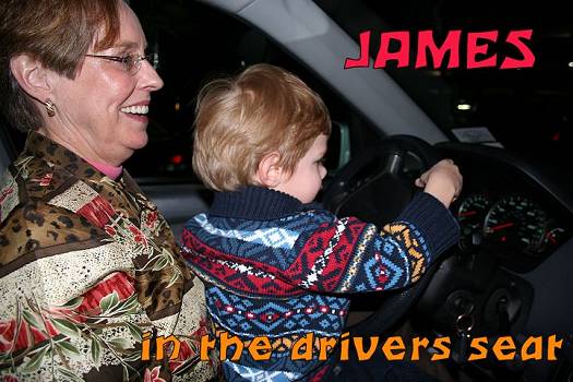 James in the Driver's seat